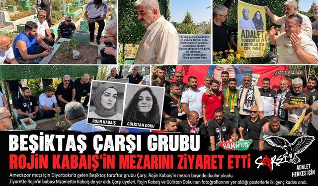 Beşiktaş Çarşı Grubu’ndan Rojin Kabaiş’in mezarına ziyaret