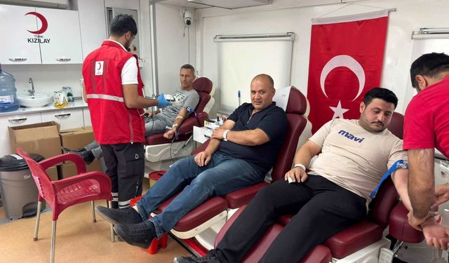 Çermik'te kan bağışı kampanyası düzenlendi