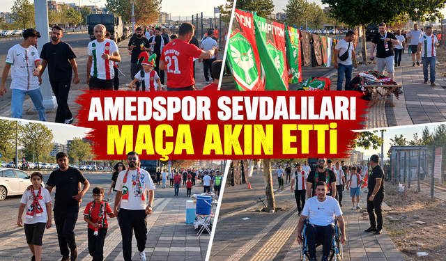 Amedspor-Başakşehir maçı öncesi taraftar hareketliliği