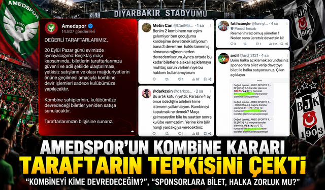 Amedspor’un Beşiktaş Maçı Öncesi Kombine Kararı Tepki Çekti