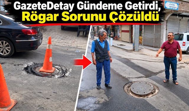 Gürsel Caddesi’ndeki Tehlike Sona Erdi: Rögar Kapağı Onarıldı
