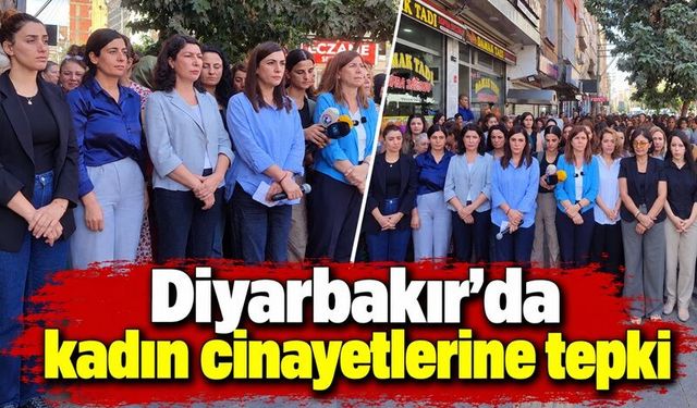 Diyarbakır’da kadın cinayetlerine tepki