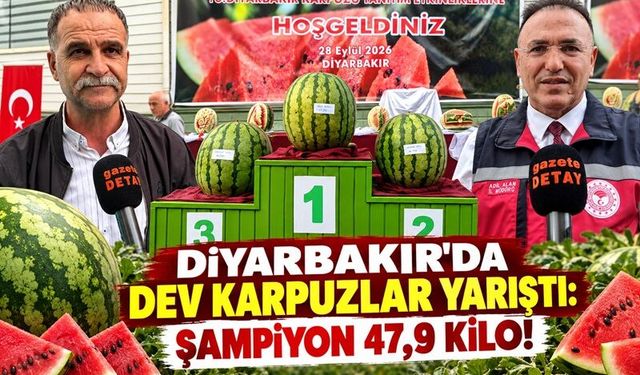 Diyarbakır’da Dev Karpuzlar Yarıştı: Şampiyon 47,9 Kilo!