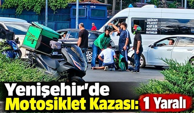 Yenişehir'de Motosiklet Kazası: 1 Yaralı