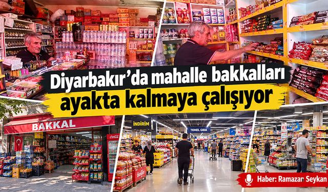 Diyarbakır’da mahalle bakkalları ayakta kalmaya çalışıyor