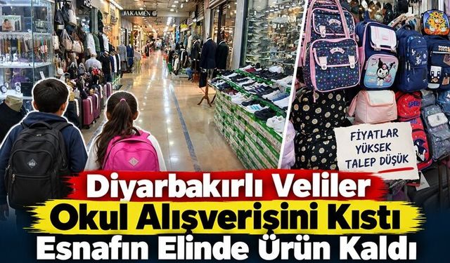 Diyarbakırlı Veliler Okul Alışverişini Kıstı Esnafın Elinde Ürün Kaldı