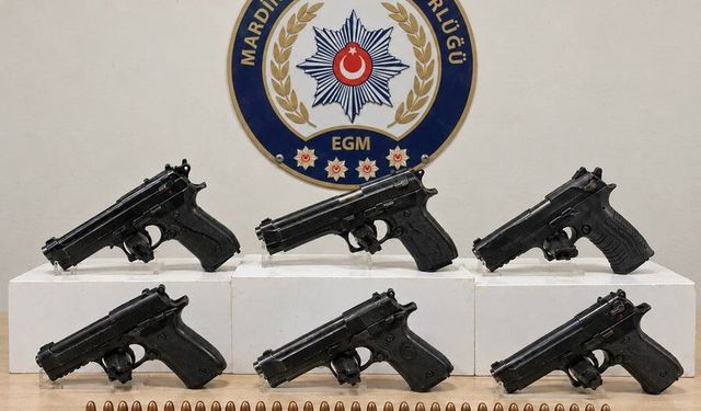 Mardin’de güvenlik operasyonları: 6 ruhsatsız tabanca ele geçirildi
