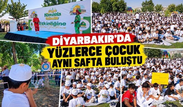 Diyarbakır’da Yüzlerce Çocuk Aynı Safta Buluştu