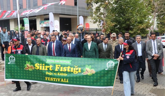 Siirt Fıstığı Doğa ve Kültür Festivali düzenlendi