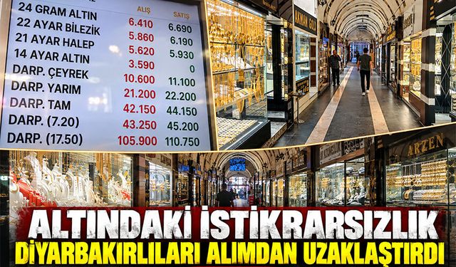 Altındaki İstikrarsızlık Diyarbakırlıları Alımdan Uzaklaştırdı
