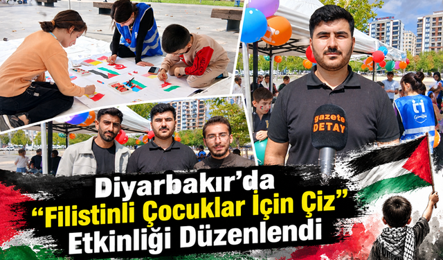 Diyarbakır’da "Filistinli Çocuklar İçin Çiz" Etkinliği Düzenlendi