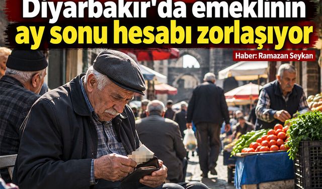 Diyarbakır’da emeklinin ay sonu hesabı zorlaşıyor