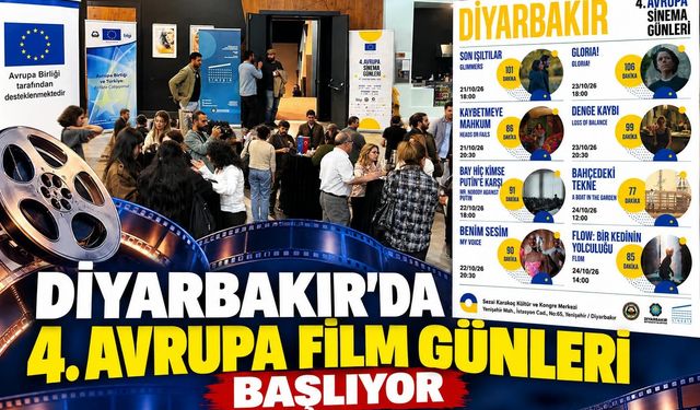 Diyarbakır’da 4. Avrupa Film Günleri Başlıyor