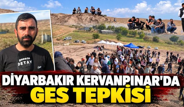 Diyarbakır Kervanpınar’da GES tepkisi