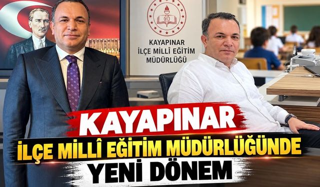 Kayapınar İlçe Milli Eğitim Müdürlüğünde Yeni Dönem