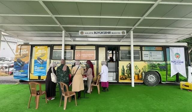 Malatya’da Eski Otobüs Geri Dönüşüm Atölyesine Dönüştü