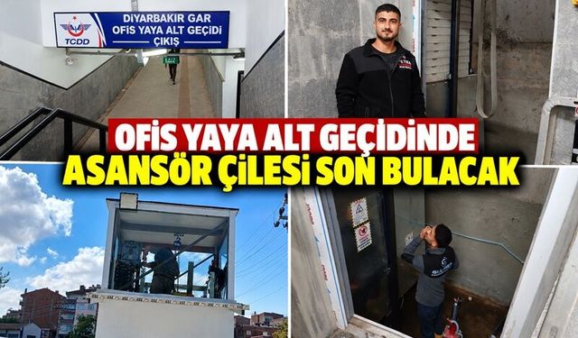 Ofis Yaya Alt Geçidinde Asansör Çilesi Son Bulacak