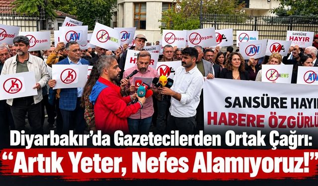 Diyarbakır’da Gazetecilerden Ortak Çağrı: “Artık Yeter, Nefes Alamıyoruz!”