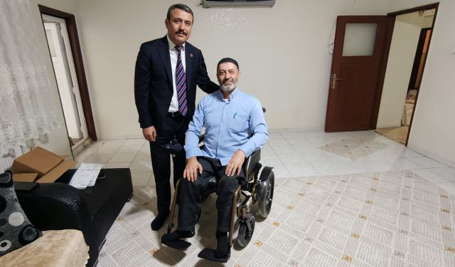Taziye ziyaretinde akülü sandalye istedi, talebi karşılandı