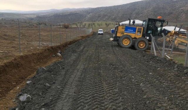 Kulp Yeşilköy'de stabilize yol çalışması tamamlandı