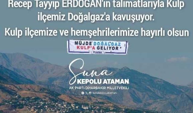 Kulp ilçesine Doğalgaz müjdesi