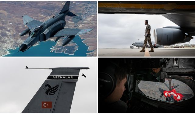 Gökyüzünde görev yapan uçan tankerler kritik rol üstleniyor