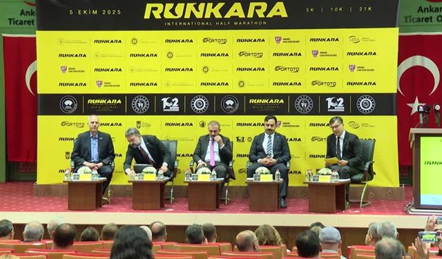 Uluslararası Runkara Yarı Maratonu'nun basın toplantısı yapıldı