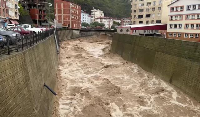 Artvin'de sağanak, taşkın ve heyelanlara neden oldu