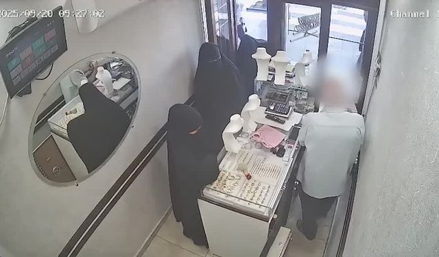 Diyarbakır'da kuyumcudan hırsızlık güvenlik kamerasında