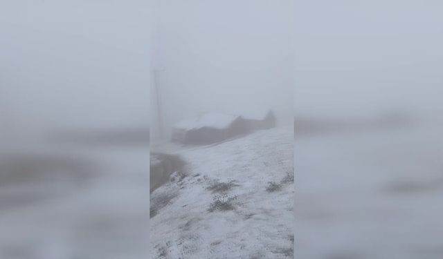 Doğu Karadeniz’in yüksek kesimleri karla beyaza büründü