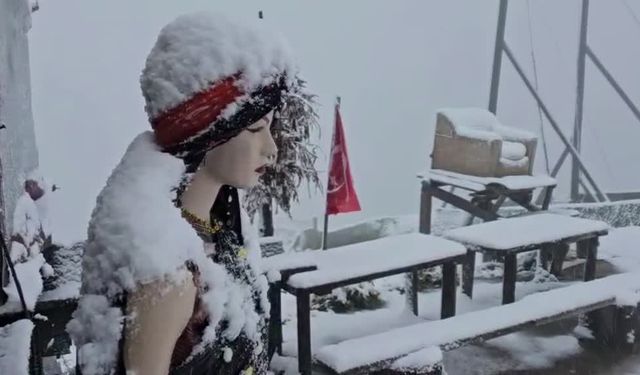 Kavrun, Huser ve Avusor yaylalarında kar yağışı etkili oldu