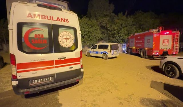 Muş'ta çıkan yangında yatalak kişi hayatını kaybetti
