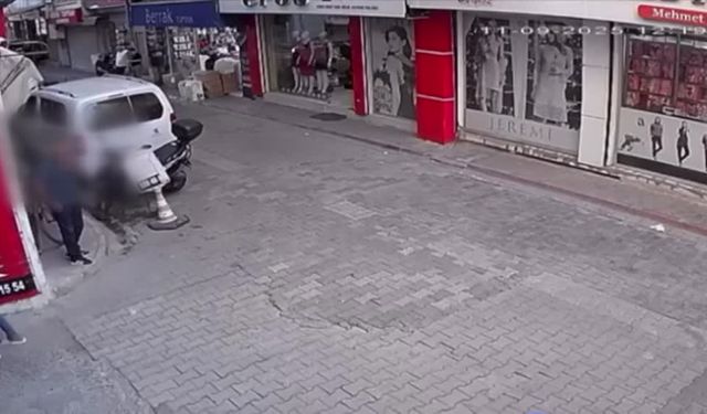 Otoparka silahlı saldırı girişimi güvenlik kamerasında