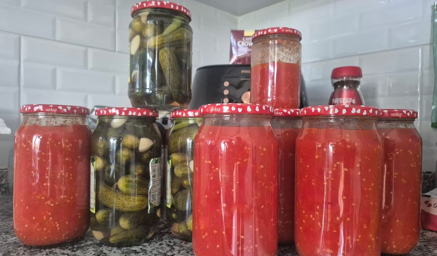Diyarbakır’da evlerde konserve telaşı başladı