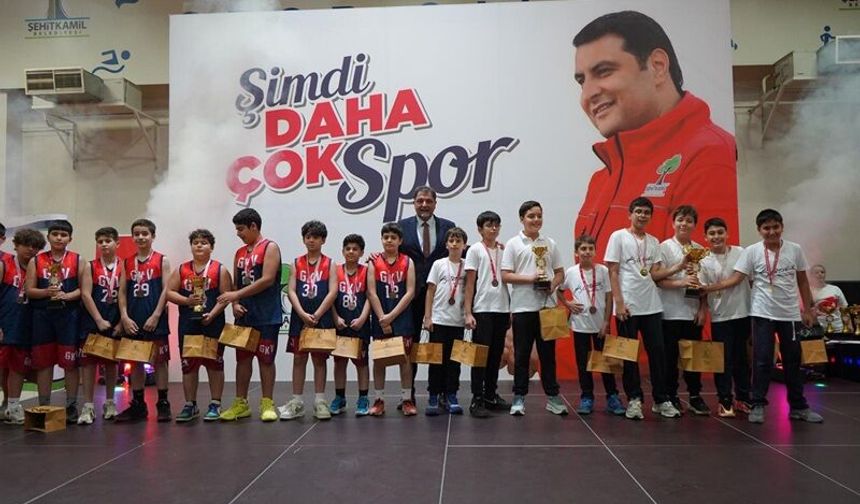 Gaziantep'te sportif müsabakaları ödül töreni gerçekleşti