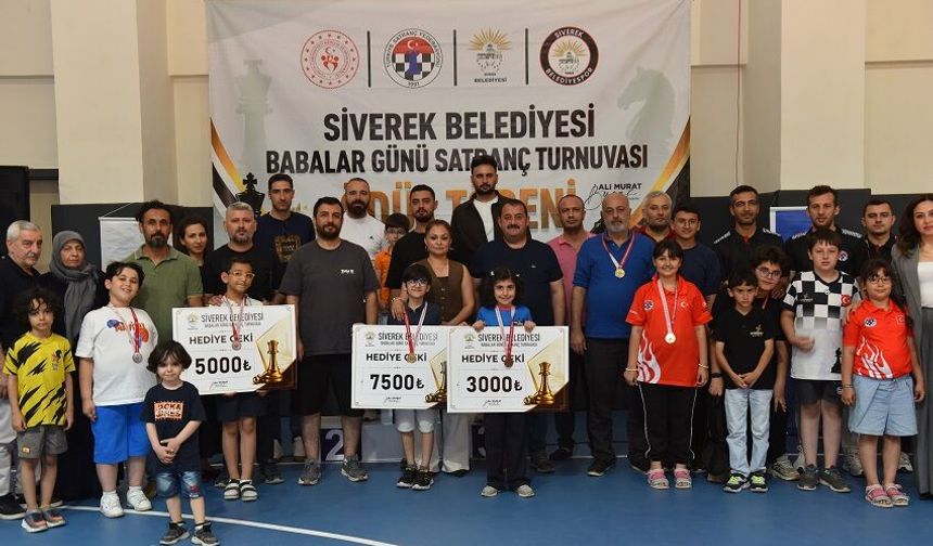Babalar Günü Satranç Turnuvası sona erdi