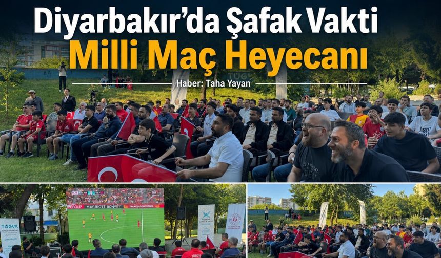 Diyarbakır'da Şafak Vakti Milli Maç Heyecanı