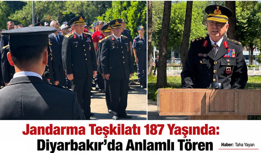 Jandarma Teşkilatı 187 Yaşında: Diyarbakır’da Anlamlı Tören