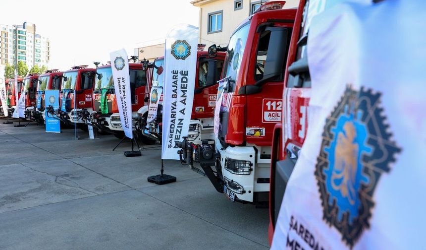 İtfaiye filosuna 20 yeni araç