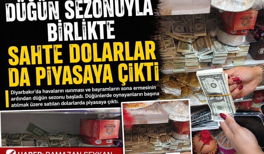 Düğün sezonuyla birlikte sahte dolarlar da piyasaya çıktı