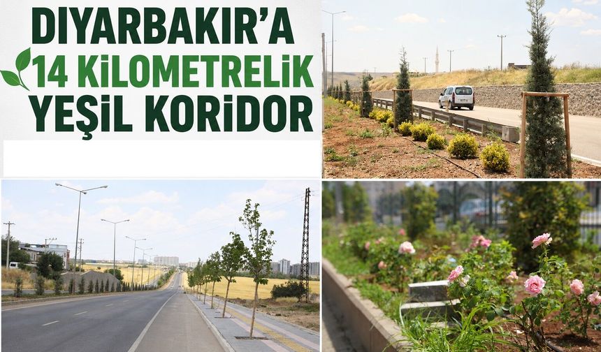 Diyarbakır’a 14 kilometrelik yeşil koridor