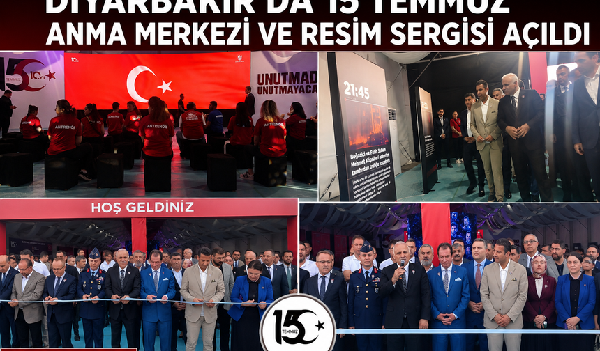 Diyarbakır'da 15 Temmuz Anma Merkezi ve Resim Sergisi Açıldı