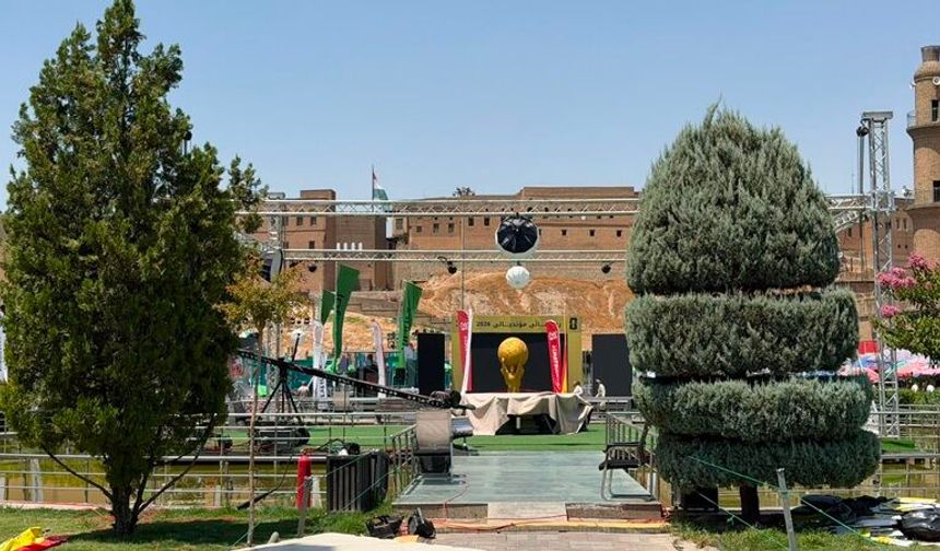 Erbil'de Dünya Kupası Finali Coşkusu! Tarihi Kale Meydanı Taraftarlarla Dolup Taşıyor