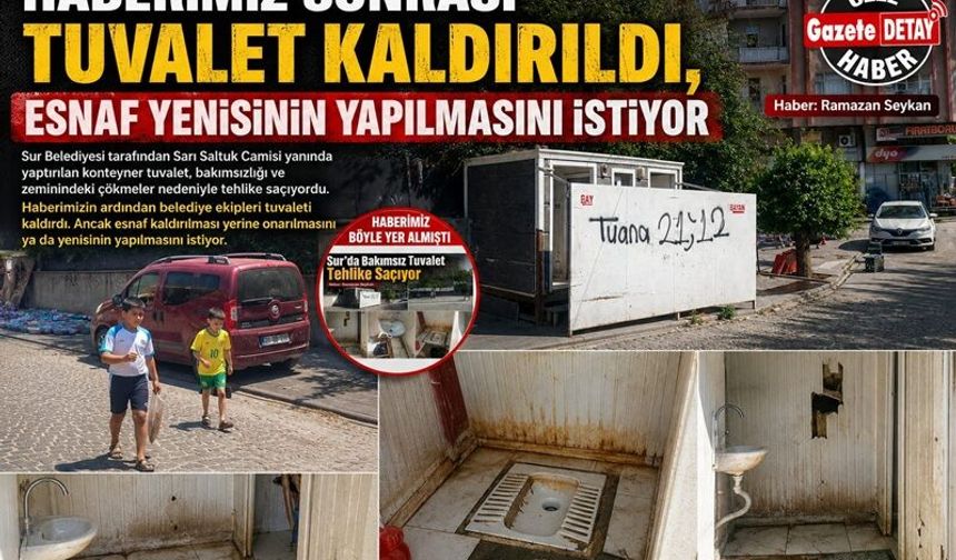 Haberimiz Sonrası Harekete Geçildi! Tuvalet Kaldırıldı, Bu Kez Esnaf Yeni Talepte Bulundu