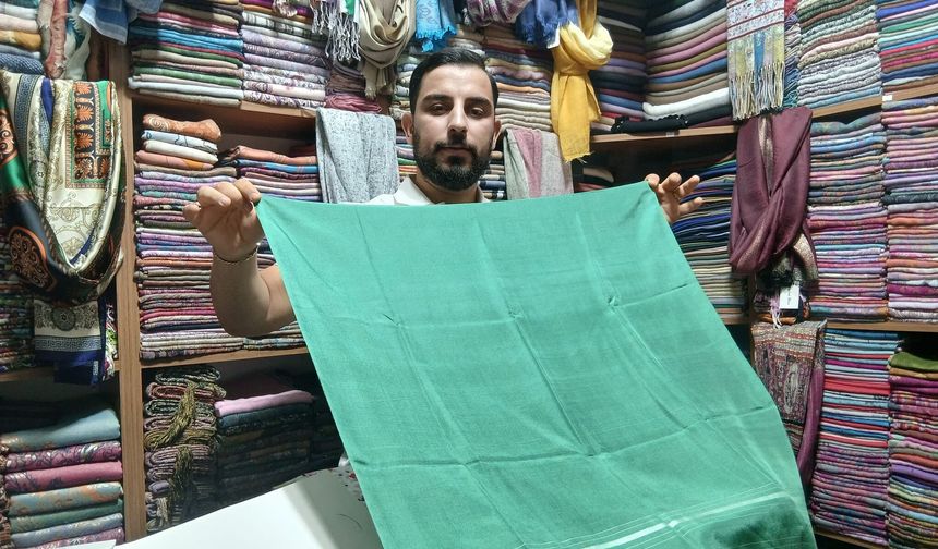 Diyarbakır Dokuma İpek Şalı İçin 1 Kilometre İpek Kullanılıyor