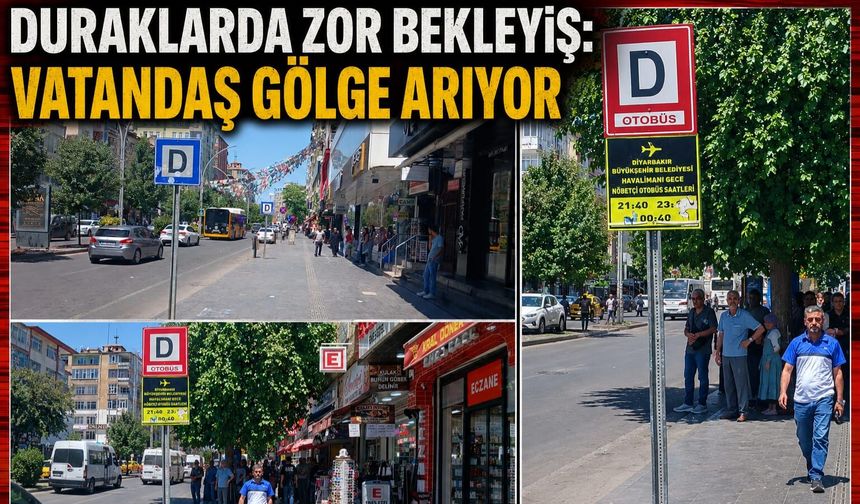 Duraklarda Zor Bekleyiş: Vatandaş Gölge Arıyor