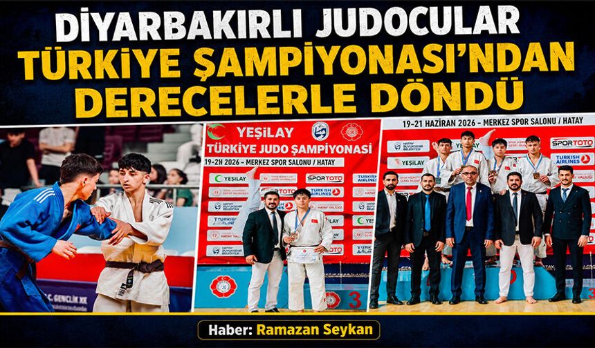 Diyarbakırlı Judocular Türkiye Şampiyonası'ndan Derecelerle Döndü