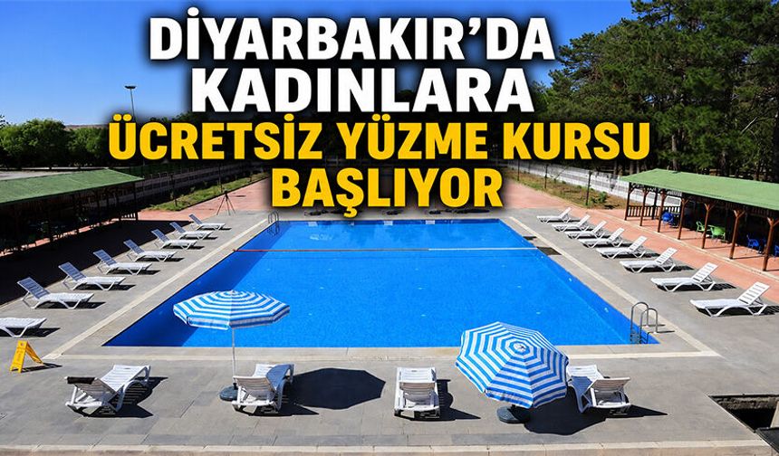Diyarbakır'da Kadınlara Ücretsiz Yüzme Kursu Başlıyor