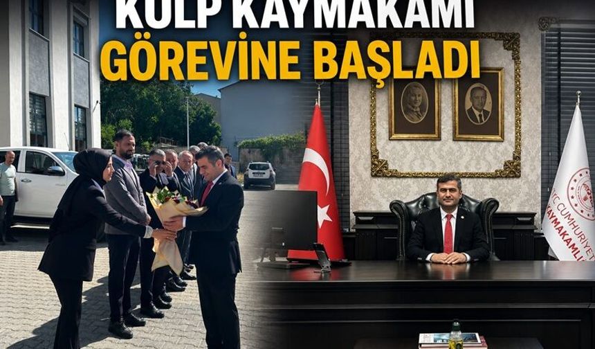 Kulp Kaymakamı Hasan Erdoğan görevine başladı