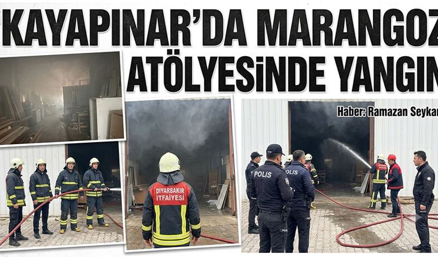 Kayapınar'da marangoz atölyesinde yangın: 2 yaralı